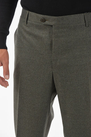Extrafine Virgin Wool ACADEMY Straight-leg Pants