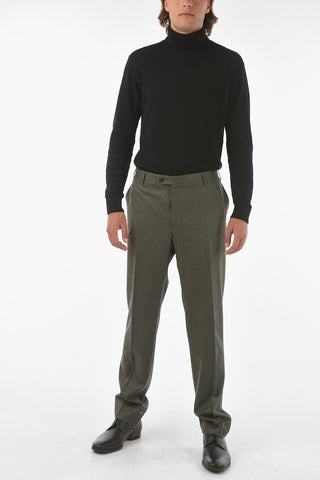 Extrafine Virgin Wool ACADEMY Straight-leg Pants