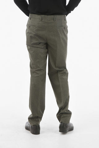 Extrafine Virgin Wool ACADEMY Straight-leg Pants