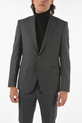 CC COLLECTION Virgin Wool RIGHT Suit with Iconic Beetle Brooch