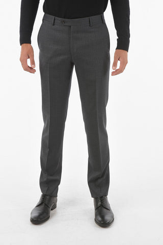 CC COLLECTION Virgin Wool RIGHT Suit with Iconic Beetle Brooch