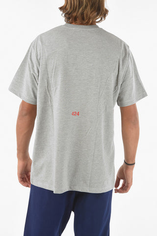 Crewneck T-shirt with Logo Print