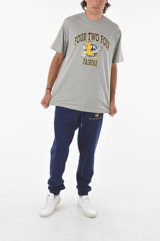 Crewneck T-shirt with Logo Print