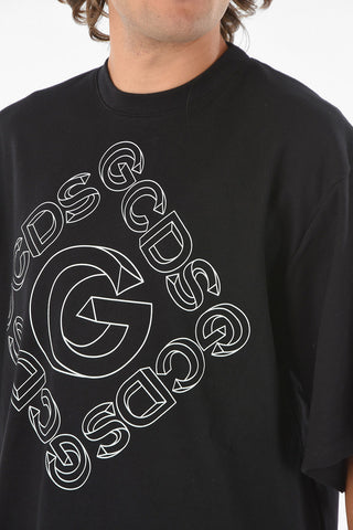 Oversized Crewneck T-shirt with Logo Print