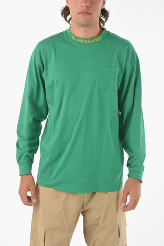 Long-sleeved Breast-pocket ACADEMY CREST T-shirt