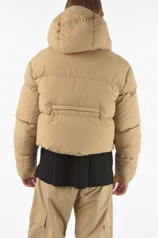 Snap Buttons Down Jacket with Hood