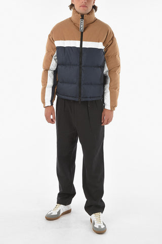 Piumino in Doppio Tessuto con Chiusura Zip
