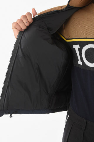 Piumino in Doppio Tessuto con Chiusura Zip