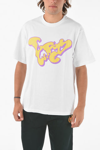 Crewneck WILD STYLE T-shirt with Lettering Print