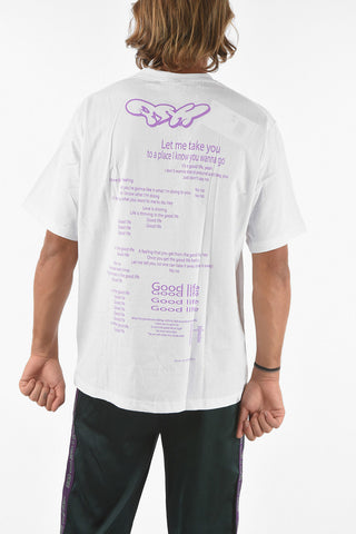 Crewneck WILD STYLE T-shirt with Lettering Print