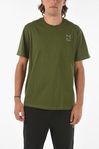 X PUMA Crewneck T-shirt with Embroidered Logo Detail