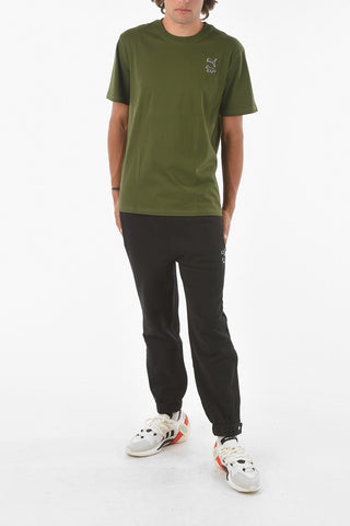 X PUMA Crewneck T-shirt with Embroidered Logo Detail