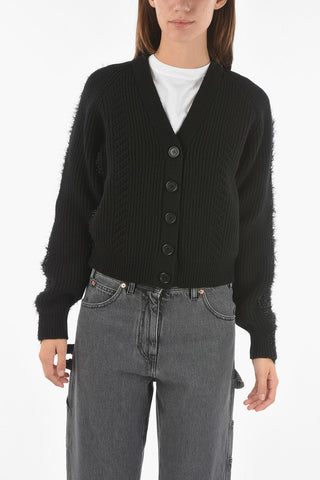 MM1 V-Neck Cardigan Lurex On The Back