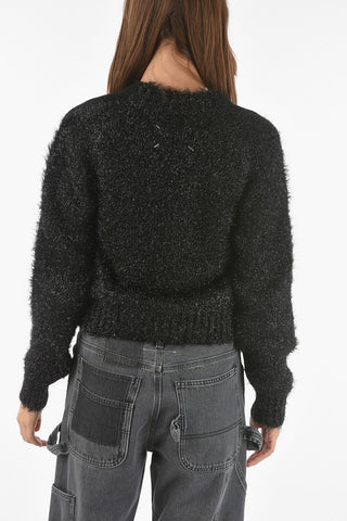 MM1 V-Neck Cardigan Lurex On The Back