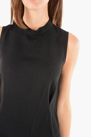 MM6 vestito maxi senza manica con chiusura zip