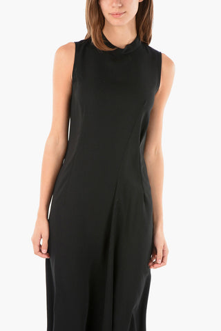 MM6 vestito maxi senza manica con chiusura zip