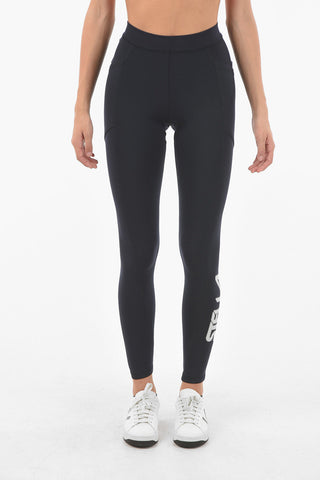 Printed Logo Recycled Scuba Leggings