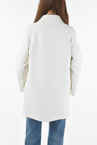 Pointed Collar Caban embellished with Ruffles
