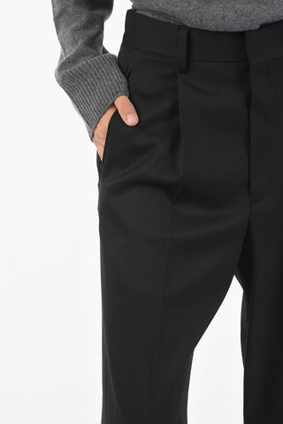 MM6 Belt Loops Single Pleated Palazzo Pants
