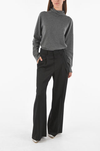 MM6 Belt Loops Single Pleated Palazzo Pants