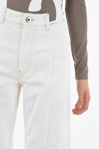 MM1 Jeans Wide con Cuciture a Vista