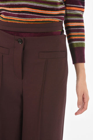 Pantaloni Palazzo 4 Tasche con Cintura