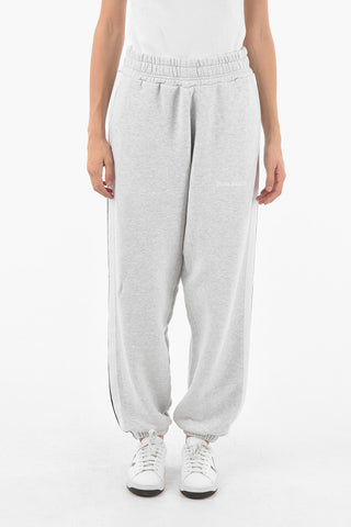 Pantaloni Jogger MELANGE con Bande Laterali a Contrasto