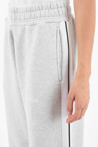 Pantaloni Jogger MELANGE con Bande Laterali a Contrasto