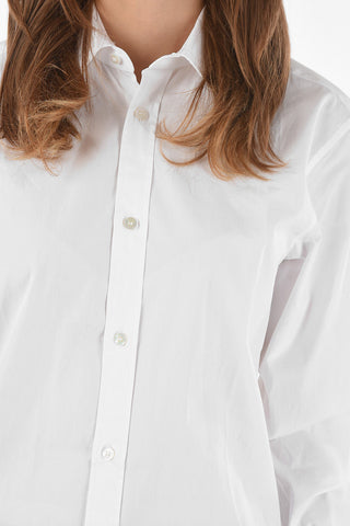 MM0 camicia a tinta unita con collo francese
