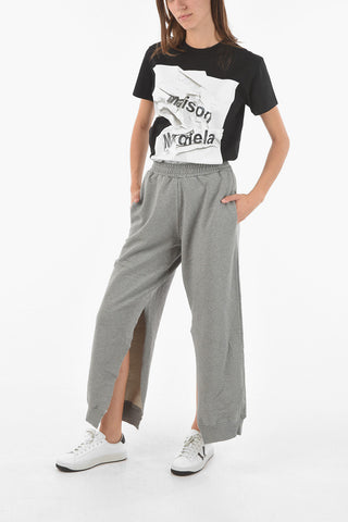 MM6 Maxi Joggers a 2 Tasche con Elastico in Vita