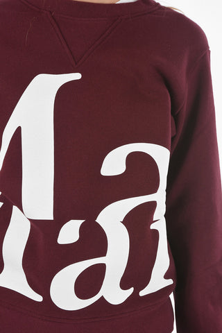 MM1 felpa girocollo con logo stampato