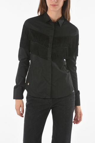 COUTURE EST.1978 solid color JUST FRINGE shirt