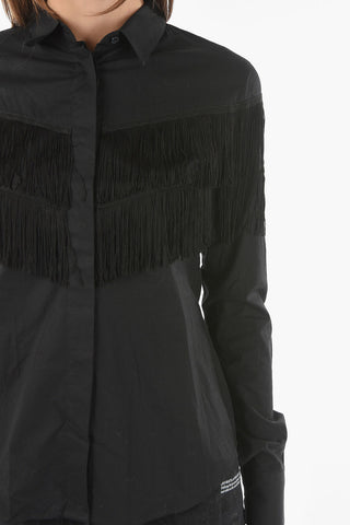 COUTURE EST.1978 solid color JUST FRINGE shirt