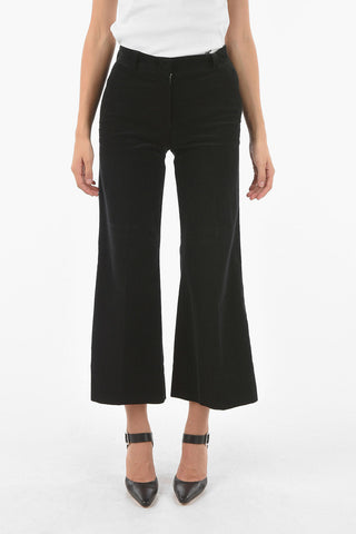 Pantaloni Boot Cut MELODY In Velour A Costine