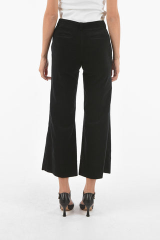 Pantaloni Boot Cut MELODY In Velour A Costine