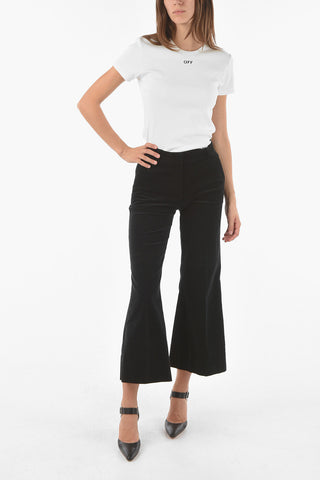 Pantaloni Boot Cut MELODY In Velour A Costine