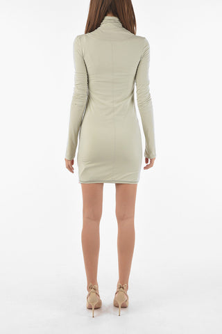 Jersey SECOND SKIN Turtleneck Bodycon Dress