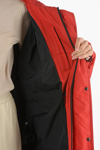 Padded CB Zip-up Parka with Wide Collar