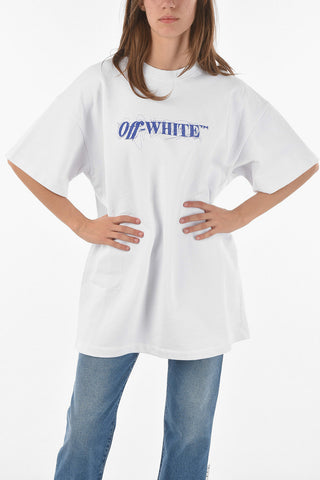 Fleece PEN SNAP Oversized T-shirt Dress with Logo