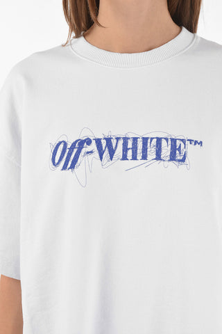 Fleece PEN SNAP Oversized T-shirt Dress with Logo