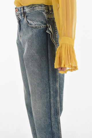 MM1 Jeans a 5 Tasche Acid Wash  a Vita Bassa