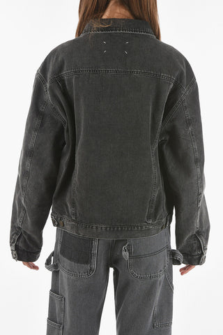 MM1 giubbotto in denim con doppio taschino