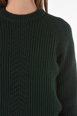 MM4 Maglia Girocollo in Lana a Trecce