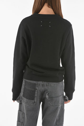 MM0 front printed crew-neck sweatshirt