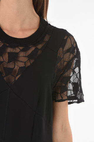 MM1 Mesh Details Maxi Dress