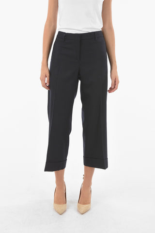 Cuffed Wool Pants