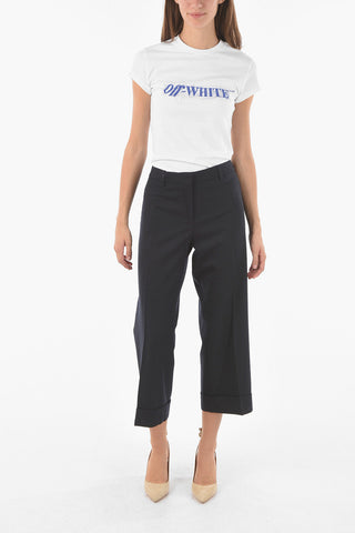 Cuffed Wool Pants