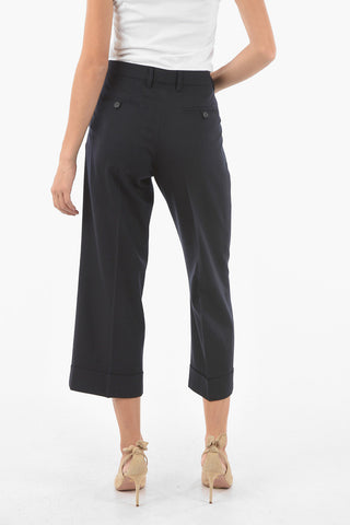 Cuffed Wool Pants