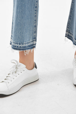 Raw Cut-edged Cropped Fit Bootcut Denims