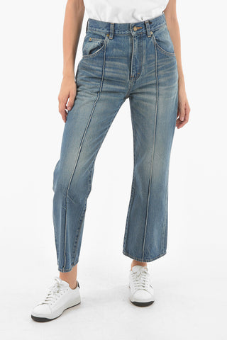 5 Pocket Cropped Fit Side Seamed Denims